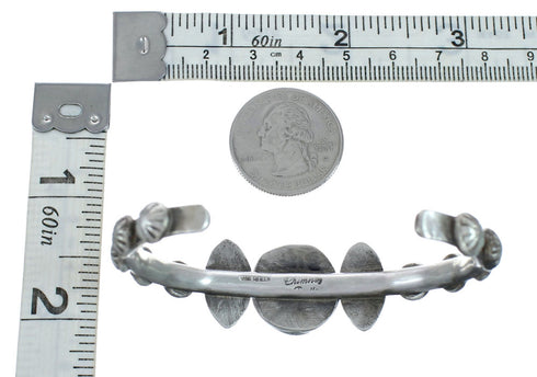Native American Sterling Silver Turquoise Cuff Bracelet AX129803